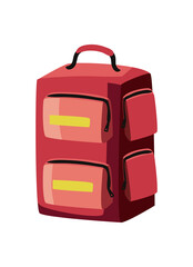 red emergency backpack
