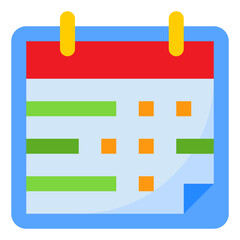 Obraz premium calendar flat style icon