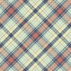 Seamless tartan plaid pattern background with vintage color.