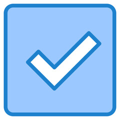 checklist blue style icon