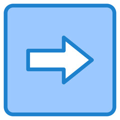 right blue style icon