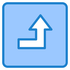 right blue style icon