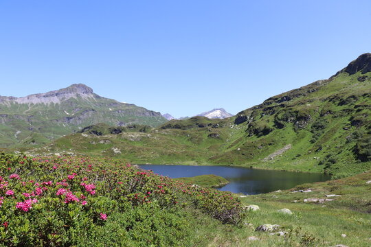 Lac de Promenaz &agrave; Servoz.
