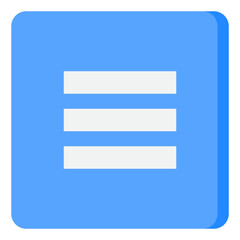 Obraz premium menu flat style icon