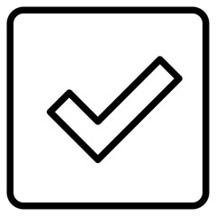 checklist outline style icon