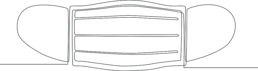 Variety of face masks. Temporary hand painting using black and white background. Vector illustrations. Covid-19. Pandemic.