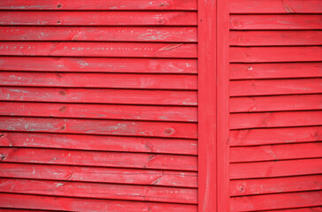 Fototapeta na wymiar red wooden wall