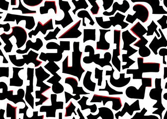 elegant hand draw of geometric abstract pattern, perfect background for textile and decoration