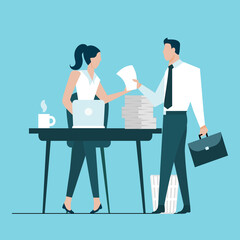 business meeting in office