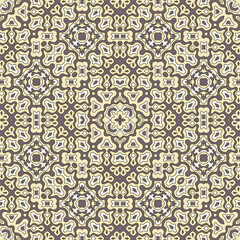 Ethnic floral motifs seamless pattern design