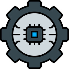 setting filled outline icon