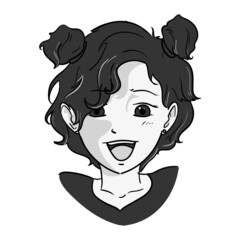 anime woman face