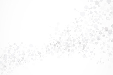 Molecular structure background. Science and technology concepts