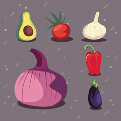 six healthy vegetables