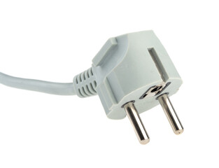 electric plug isolated on white background