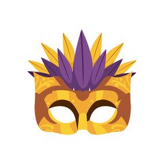 golden mardi gras mask design