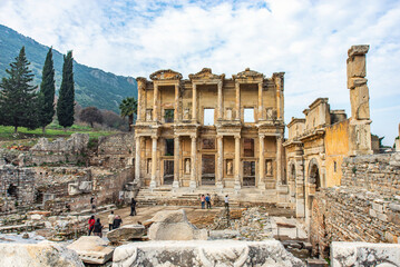 Celsus Library in Ephesus, Selcuk, Turkey