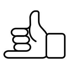 Drink Alcohol Hand Gesture Flat Icon Isolated On White Background