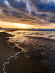 Pôr-do-sol na praia