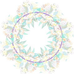 Wreath with apple flowers