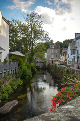 Fototapeta premium View on the village of Pont Aven in finistere
