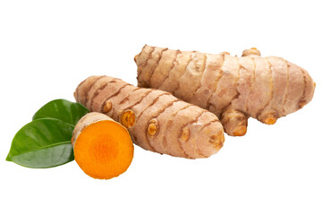Turmeric isolated on white background