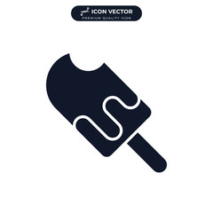 Ice cream icon symbol template for graphic and web design collection logo vector illustration
