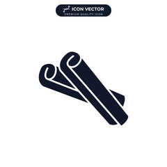 Cinnamon sticks icon symbol template for graphic and web design collection logo vector illustration