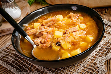Traditional cabbage soup.