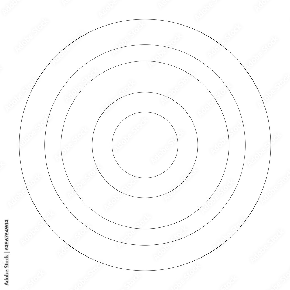Fototapete abstract random circles geometric circular element
