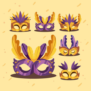 Festival Mardi Gras Masks