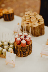 Présentation des amuses-bouches pour l'apéritif dinatoire 