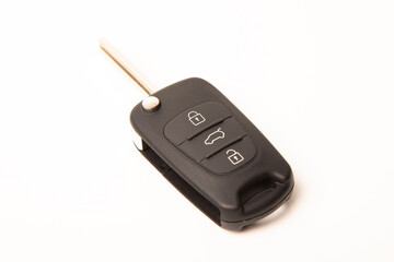 Car key isolated on white background