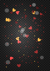 red hearts at black background. hearts texture. hearts background