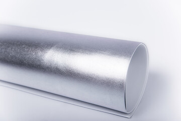 A roll of silver paper for creativity. Isolon for flowers.