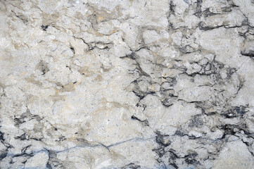 The texture of a stone wall made of shell rock. Wall decoration from materials of natural origin.