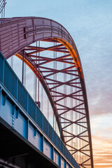 Br&uuml;cke der Solidarit&auml;t &uuml;ber den Rhein bei Duisburg