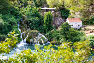 Krka National Park Skradinski Buk waterfall Croatia