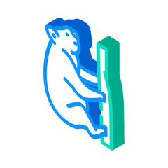 koala animal isometric icon vector. koala animal sign. isolated symbol illustration