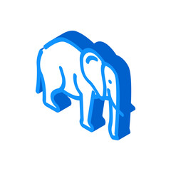 elephant animal isometric icon vector. elephant animal sign. isolated symbol illustration