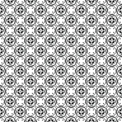 Black and white seamless pattern texture. Greyscale ornamental graphic design. Mosaic ornaments. Pattern template. Vector illustration. EPS10.