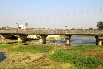 Landscape view of bridge on river