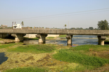 Landscape view of bridge on river