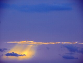 Colored Clouds at Sunset