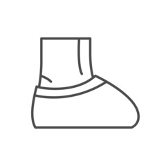 Shoe covers line outline icon