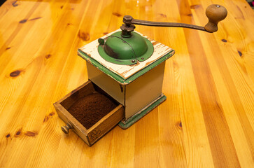 Retro Vintage Coffee Mill