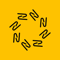 abstract modern symbol flat technology