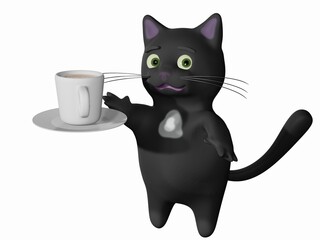 Cat and Coffee