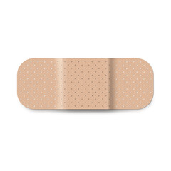 Beige textured patch isolated on white