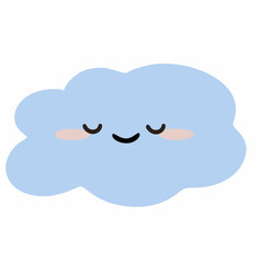 Vector seamless pattern with clouds and hearts in baby boho style. Boho style nursery decoration.